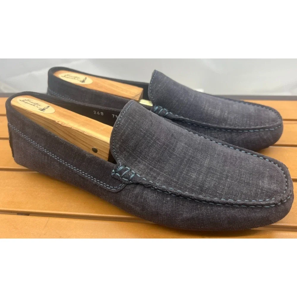 To Boot New York Adam Derrick Lewis Driving Loafers Shoes Italy Sz 7.5